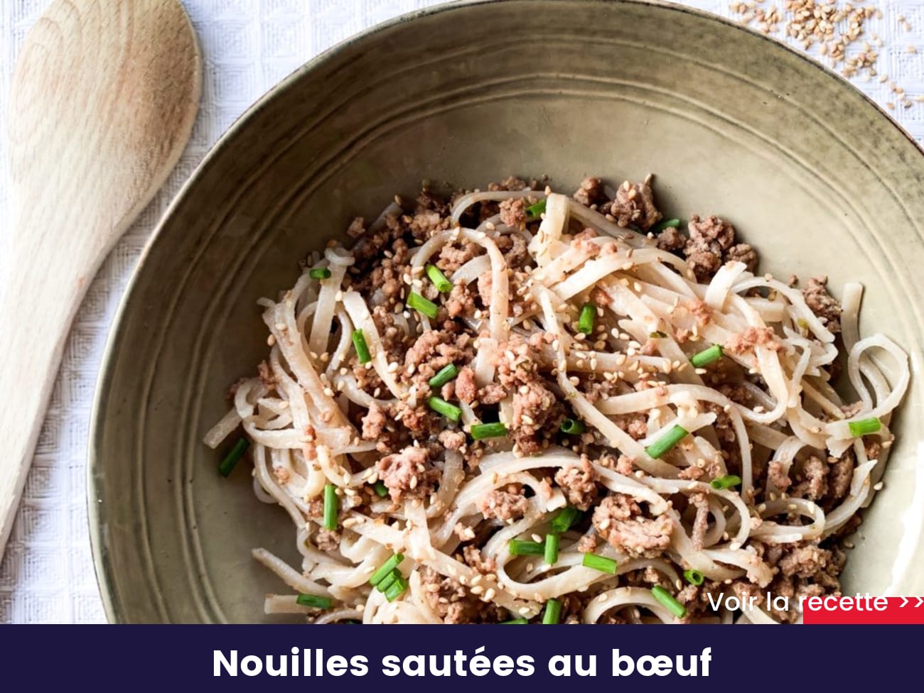 Nouilles sautées au bœuf